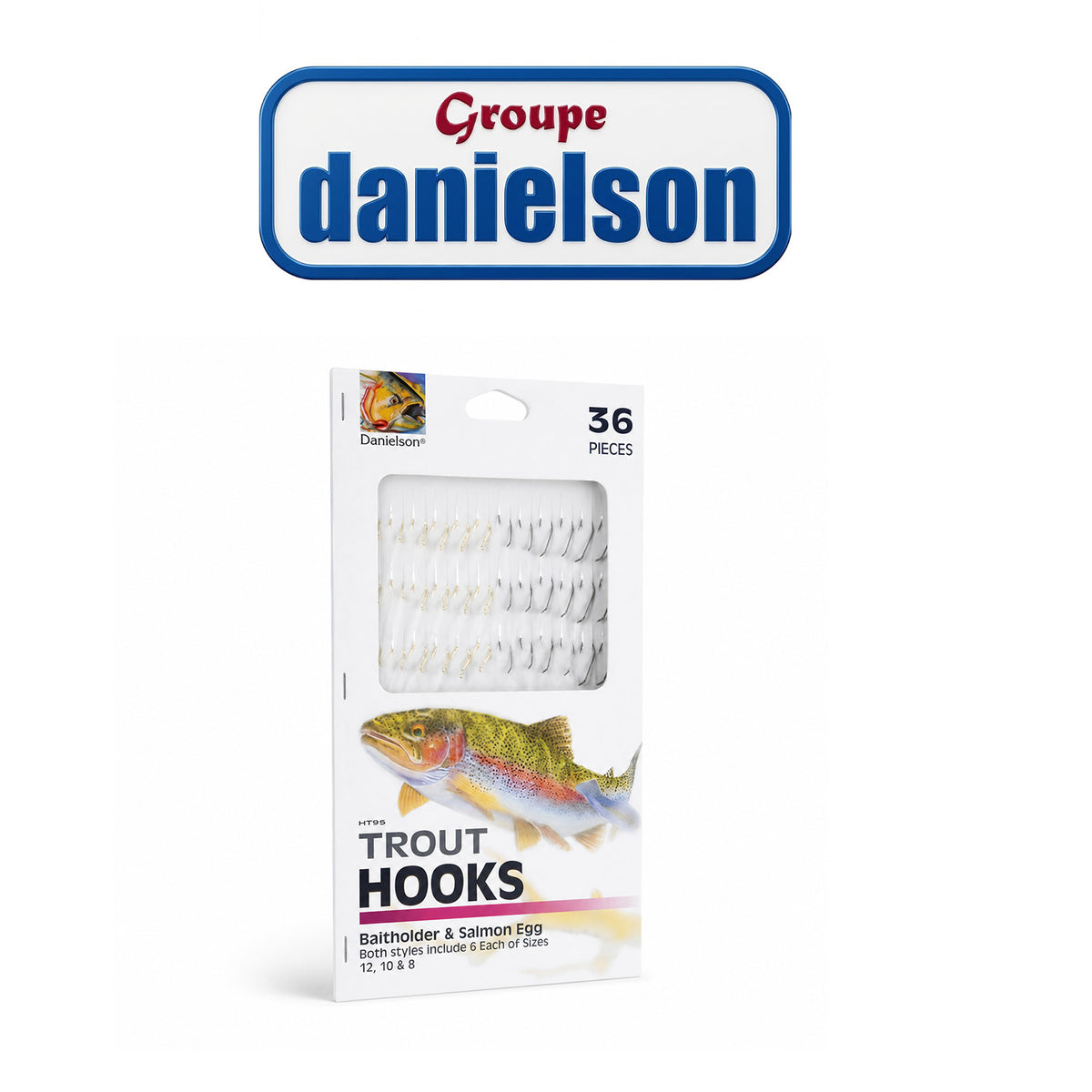 Trout Snelled Fishing Hooks – 36 Pack Pre-Tied Hooks for Trout Fishing