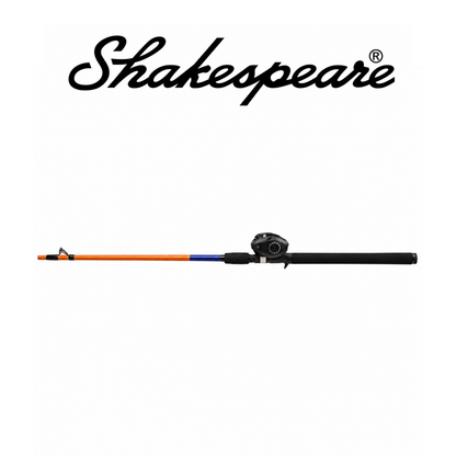 Shakespeare Catch More Fish™ Spincast Rod & Reel Combo – Grey/Black, Size 15