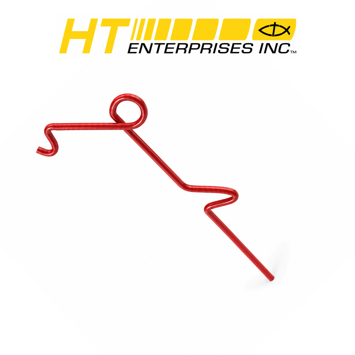 HT Enterprises 40" Red Heavy-Duty Rod Holder