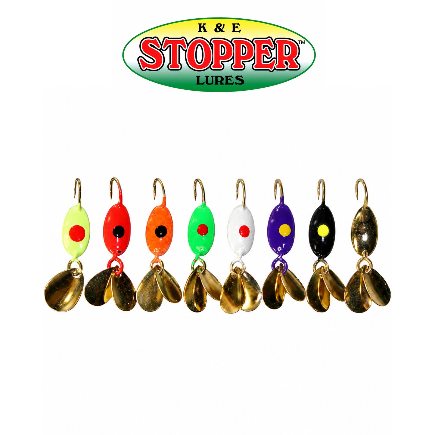 K&E Moxy Ice Jigwings Size 10 AST Colors Ice Fishing Jig