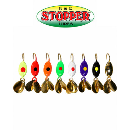 K&E Moxy Ice Jigwings Size 10 AST Colors Ice Fishing Jig