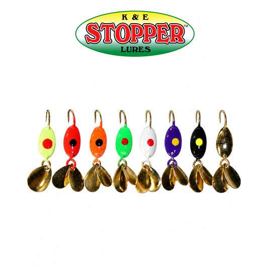K&E Moxy Ice Jigwings Size 10 AST Colors Ice Fishing Jig