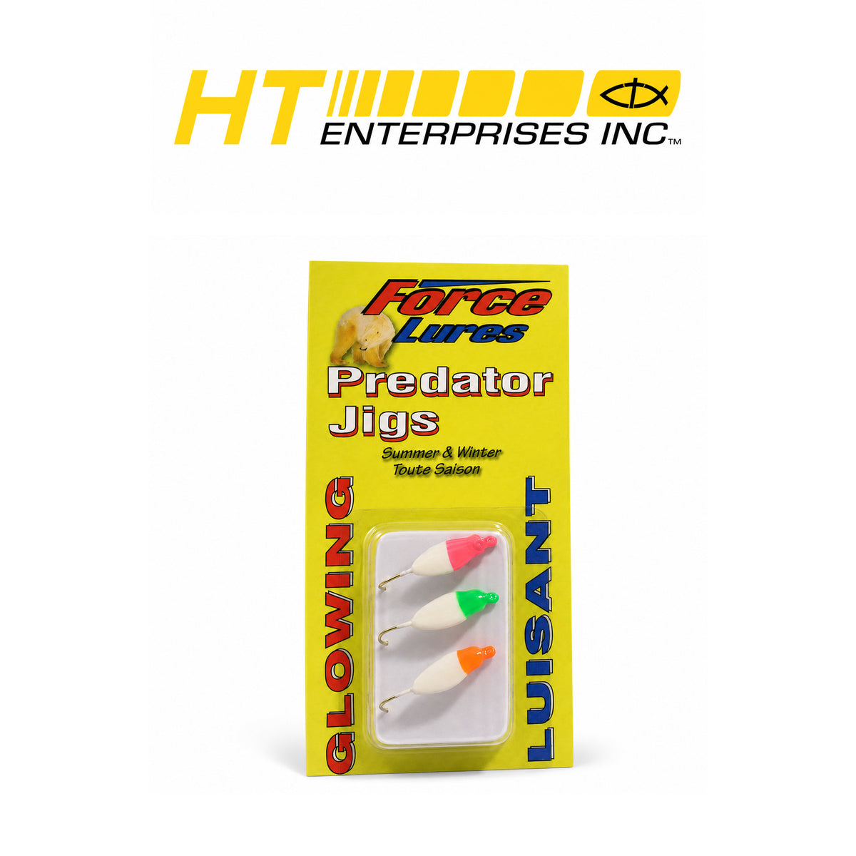HT Glow Grub Lures Assortment 12A