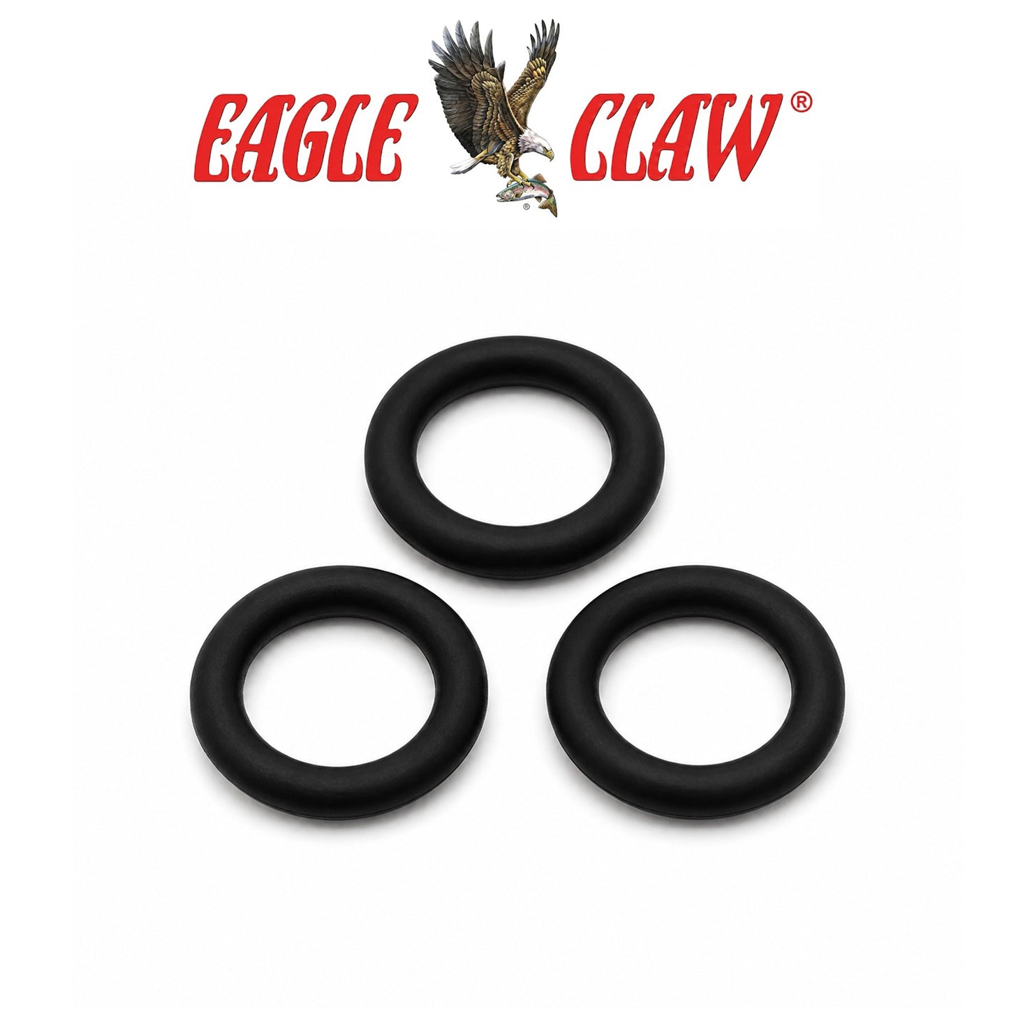 Eagle Claw Lazer Sharp Wacky Rig O-Rings 25 Piece Fishing Accessories