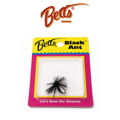 Betts Perfect Black Ant Fly Size 8 Black