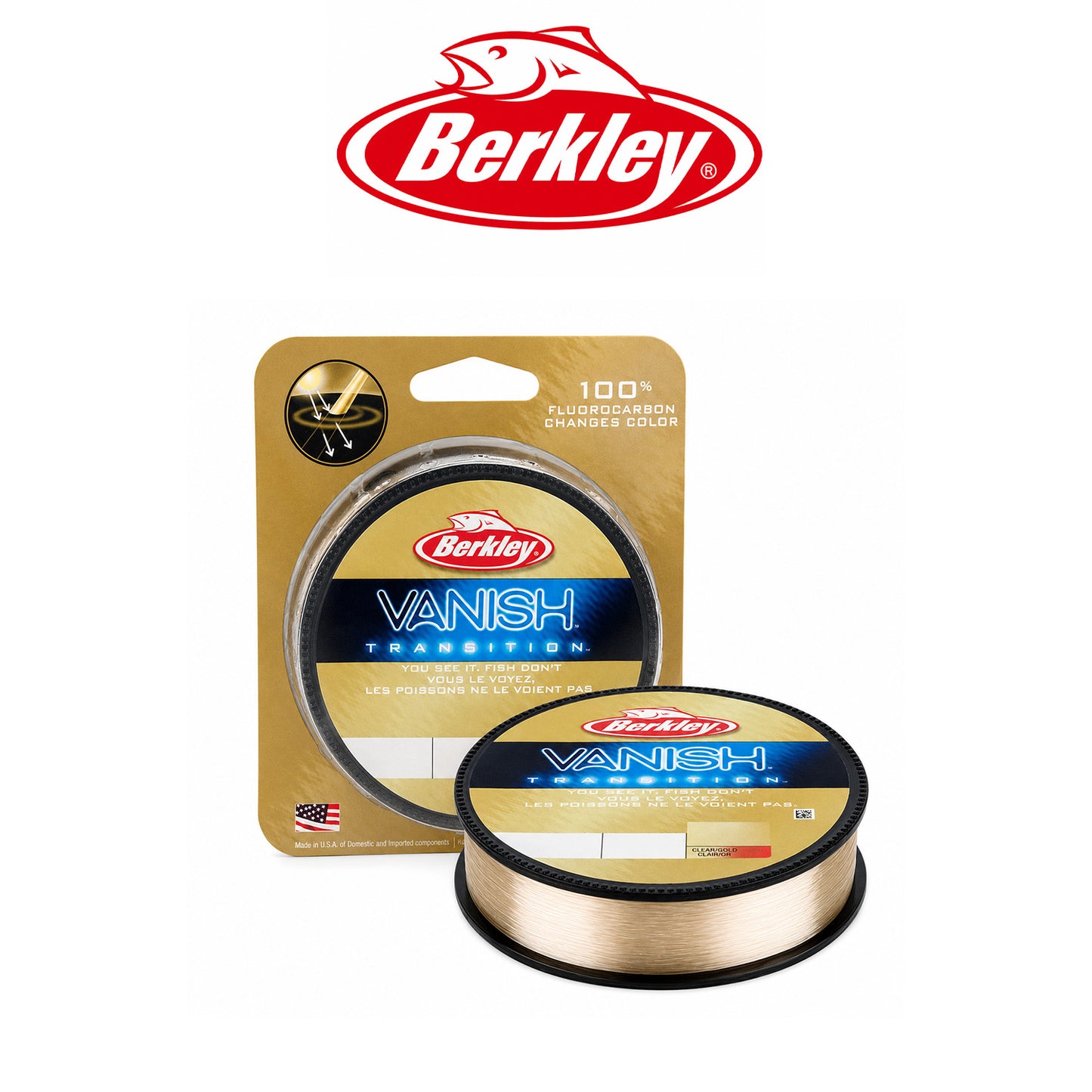 Berkley Vanish Transition Fluorocarbon Fishing Line 4-12lb
