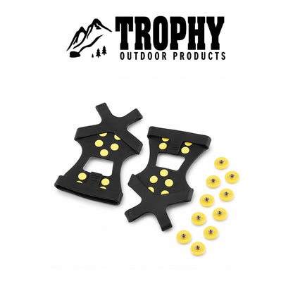 Fishin' Pro Durable Ice Grips for Ice Fishing & Winter Outdoor Activities