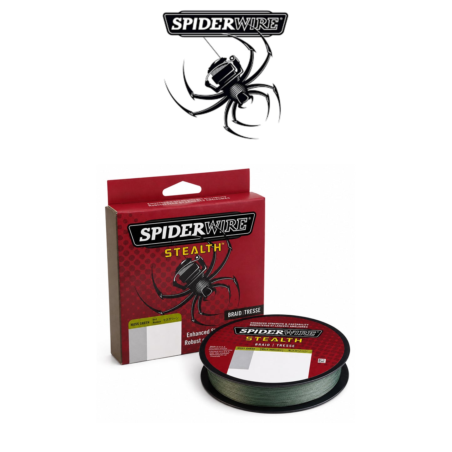 SpiderWire Stealth 125-Yard Green Braided Fishing Line