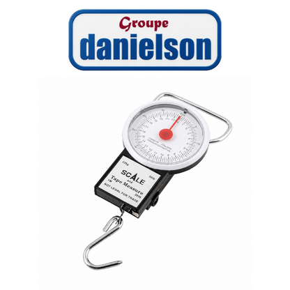 Denielson Deluxe 50 lb Round Fishing Scale with 39" Measuring Tape – Premium Angler’s Catch Scale