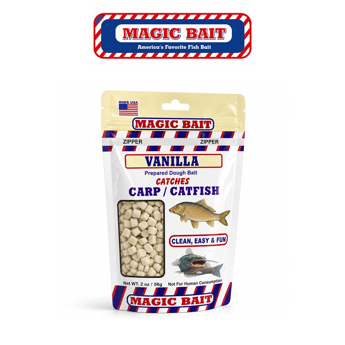 Magic Bait Vanilla Prepared Catfish and Carp Bait