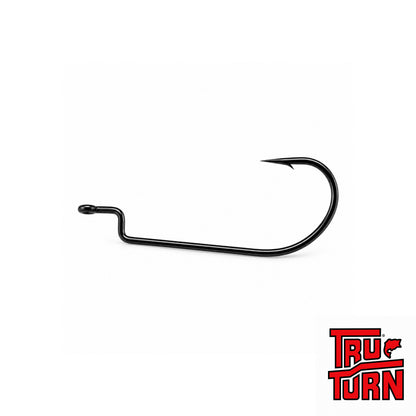 Tru-Turn Offset Worm Hook – Black Nickel