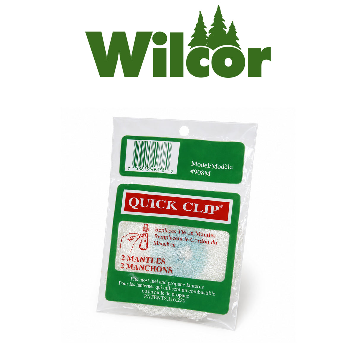 Wilcor Quick Clip Mantles – 50 Packs, 2 Per Pack