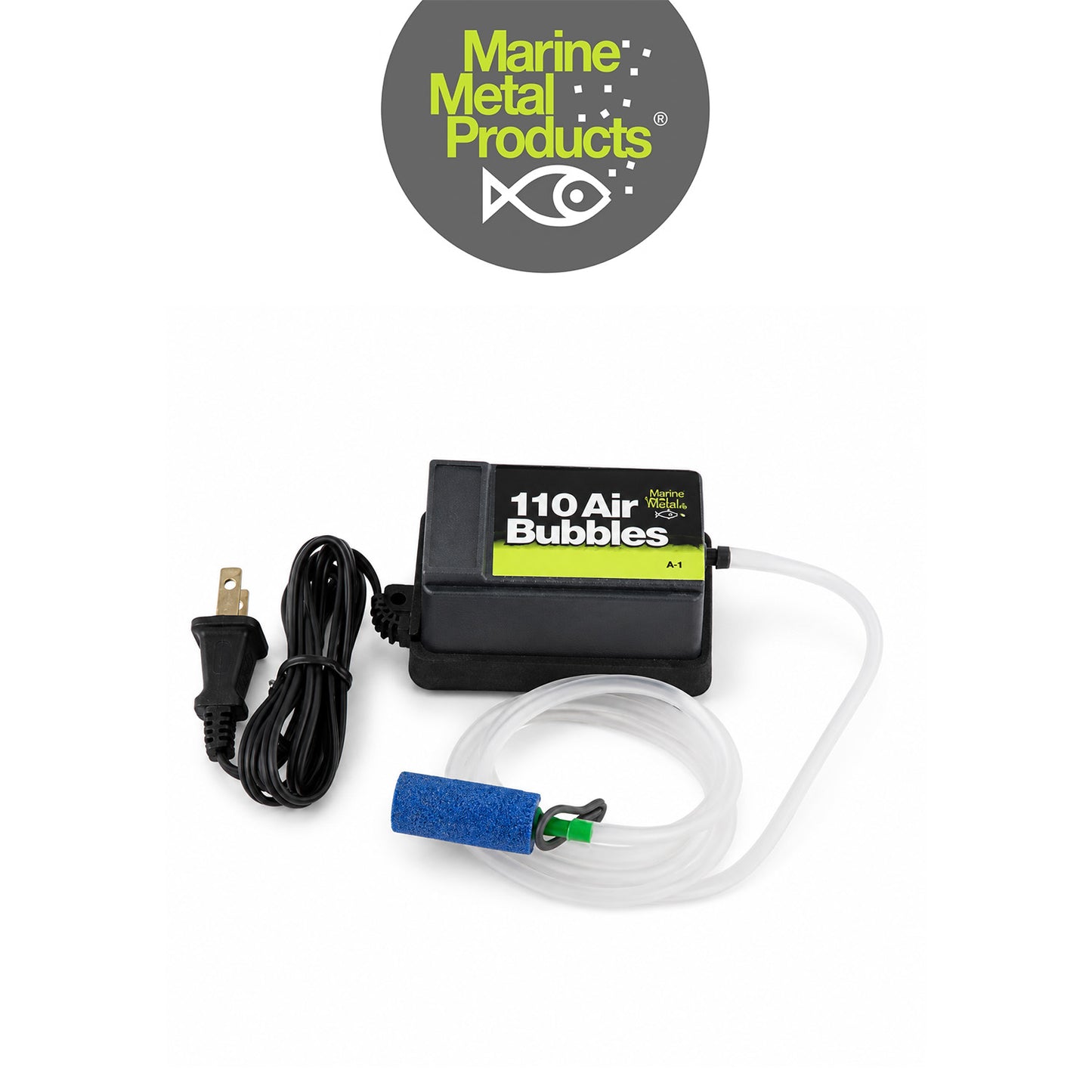 Marine Metal 110V Air Pump with Tube and Airstone