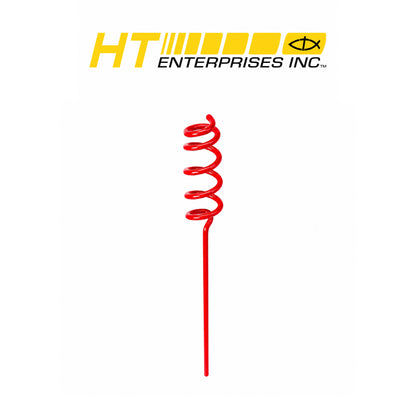 HT Heavy-Duty Coiled Bank Rod Holder – 15" Steel Wire, 1/4" Diameter