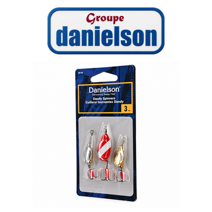 DN Dandy Spinner Assortment – 3-Piece Fishing Lure Set for Freshwater Fishing