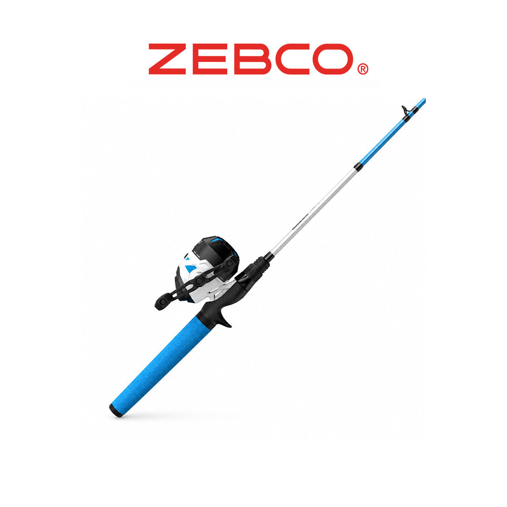 Zebco Roam 6'0" Spincast Combo – Blue Medium Power Rod & Reel
