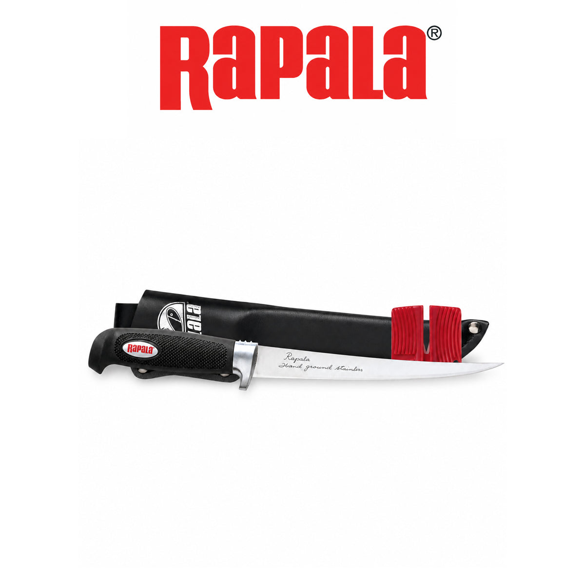 Soft Grip Fillet Knife Set with Single Stage Sharpener & Sheath