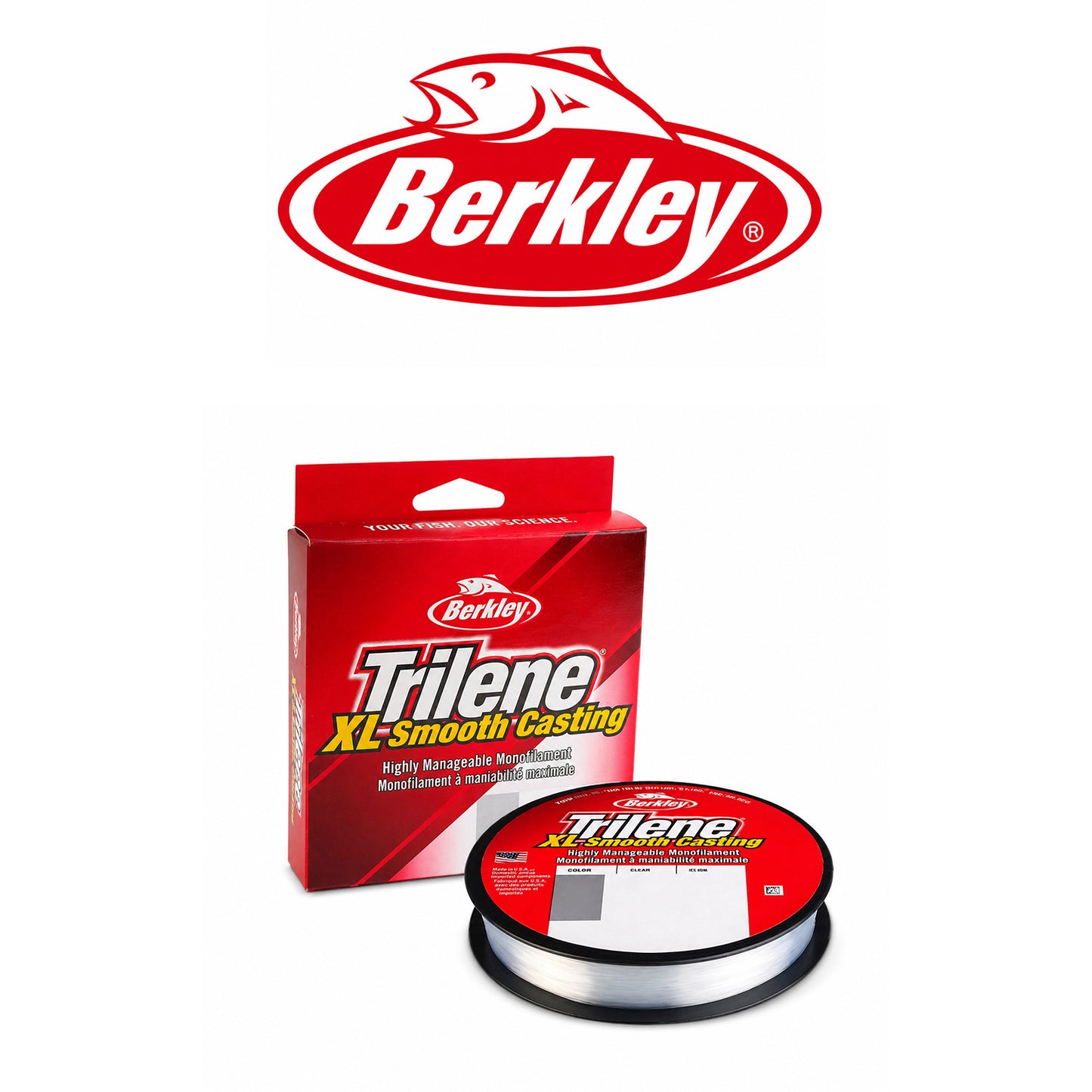 Berkley Trilene XL Clear Monofilament Fishing Line Filler Spool