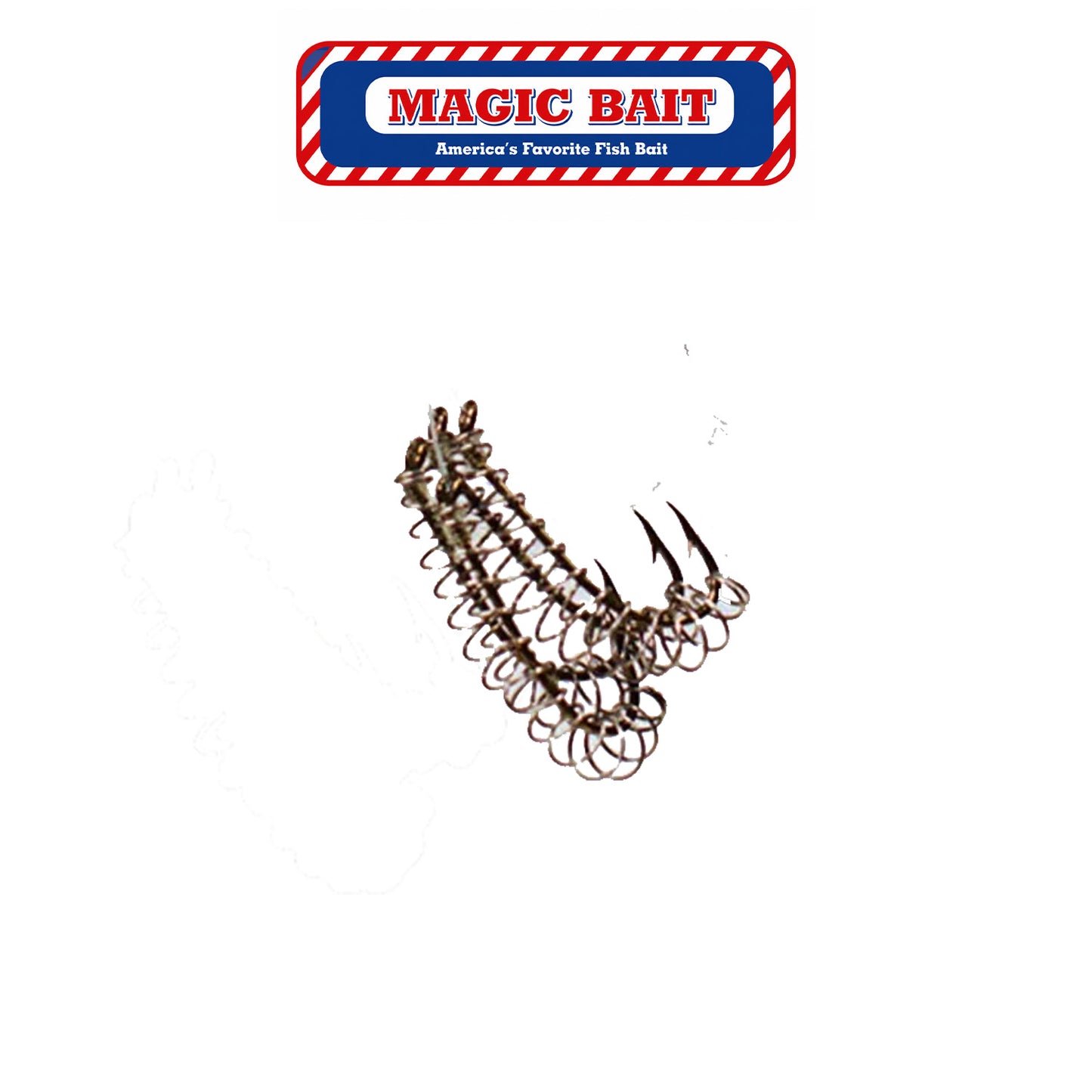 Magic Bait Snelled Spring Pre-Tied Spring Hook with Snell