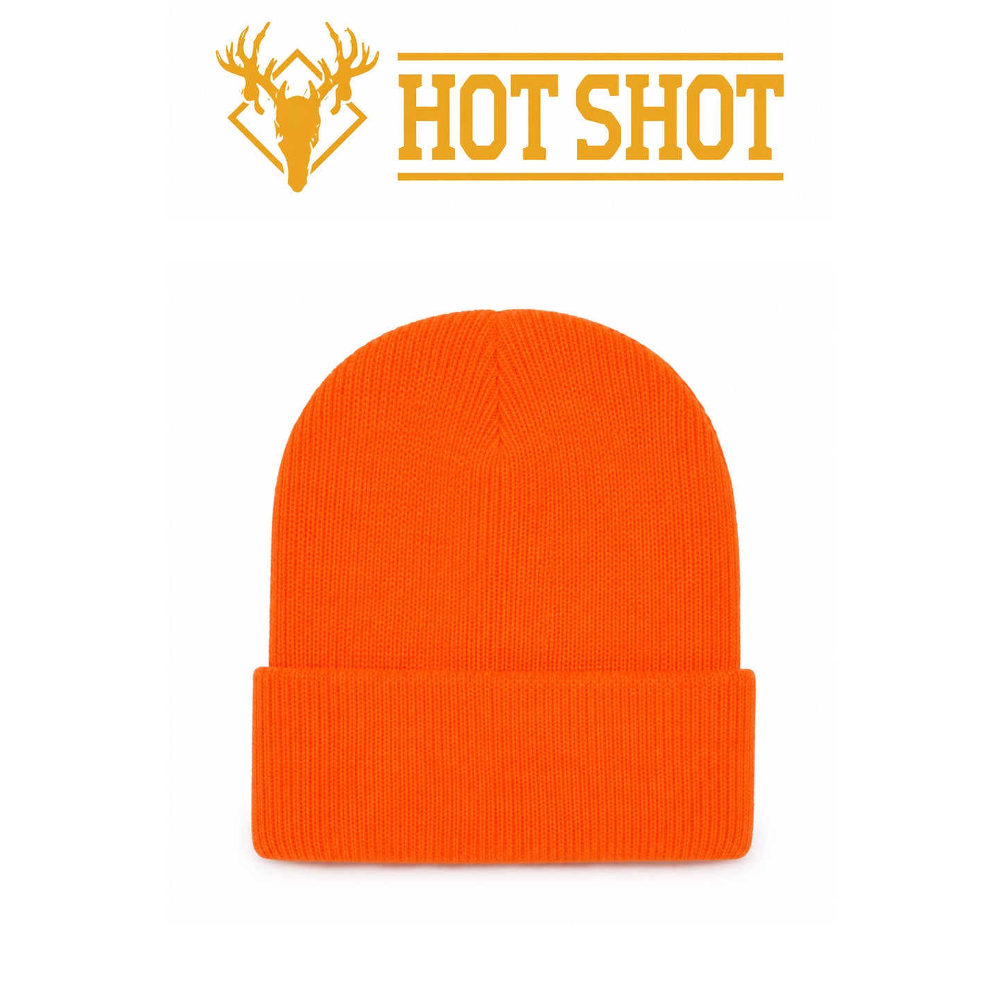 Hot Shot Superstretch Knit Cuff Hat Blaze Orange