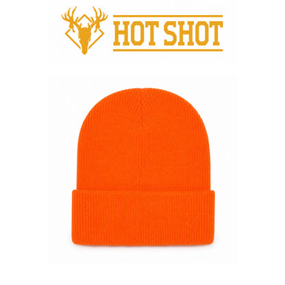 Hot Shot Superstretch Knit Cuff Hat Blaze Orange