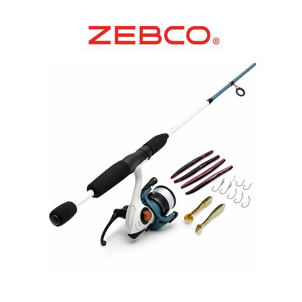 Zebco Custom Z Strike King Spinning Combo – 6'6" 2-Piece Medium Rod