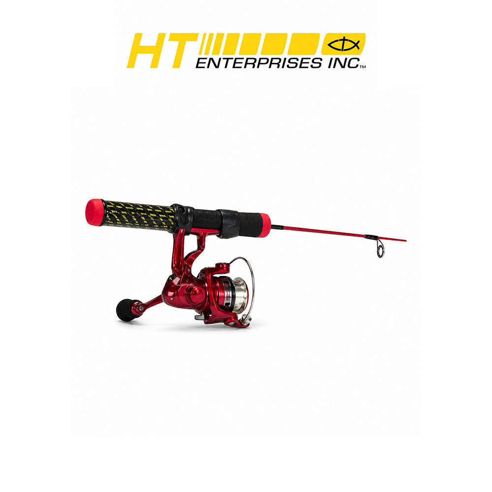 HT Red Hot 24" Ultra Light Spinning Combo with OPT-101R Reel, 1BB and Line