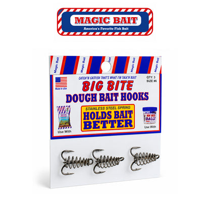 Magic Bait Treble Spring Hook Size #6 Metallic
