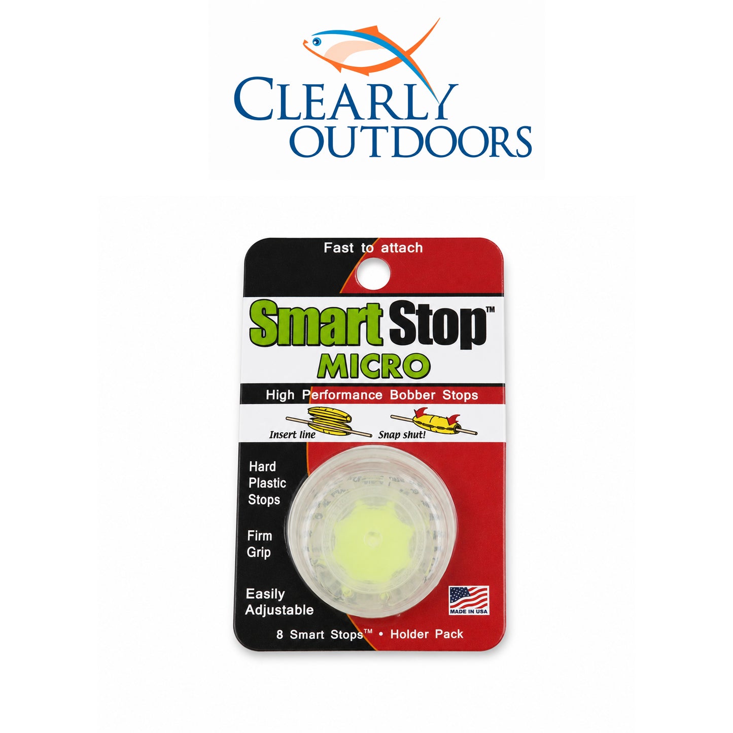 Clearly Outdoors Smart Stop Micro Bobber Stops