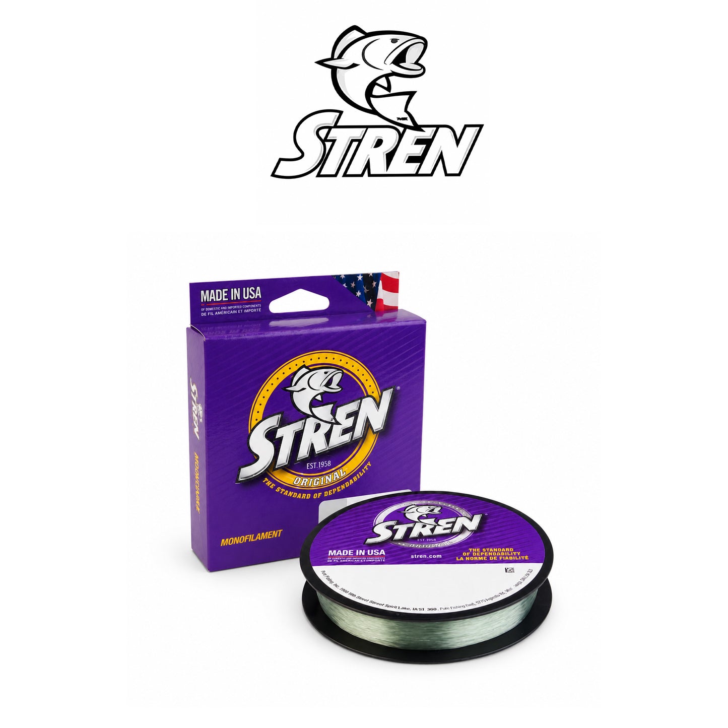 Stren Lo-Vis Green Monofilament Fishing Line 330 yd