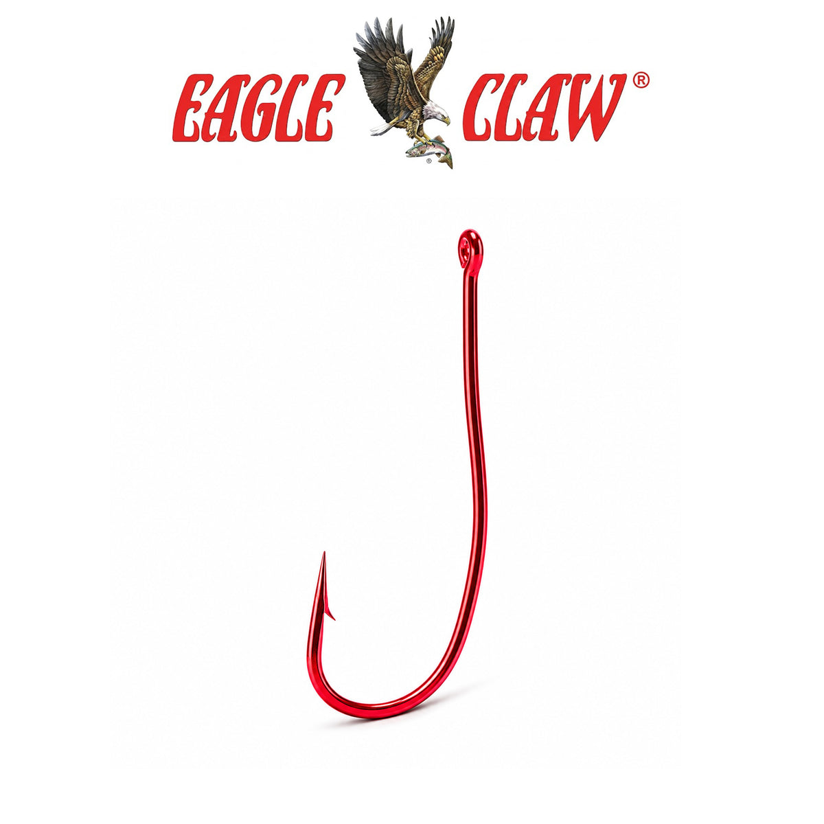 Eagle Claw Lazer Crappie Aberdeen Rotating Red Fishing Hooks 5 Pack