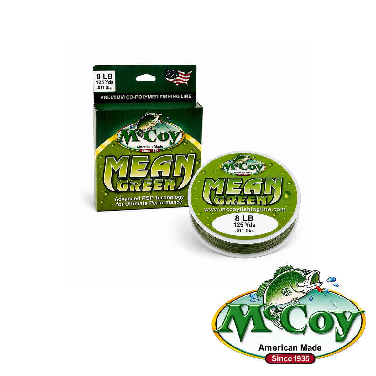 McCoy Mean Green Co-Polymer Fishing Line