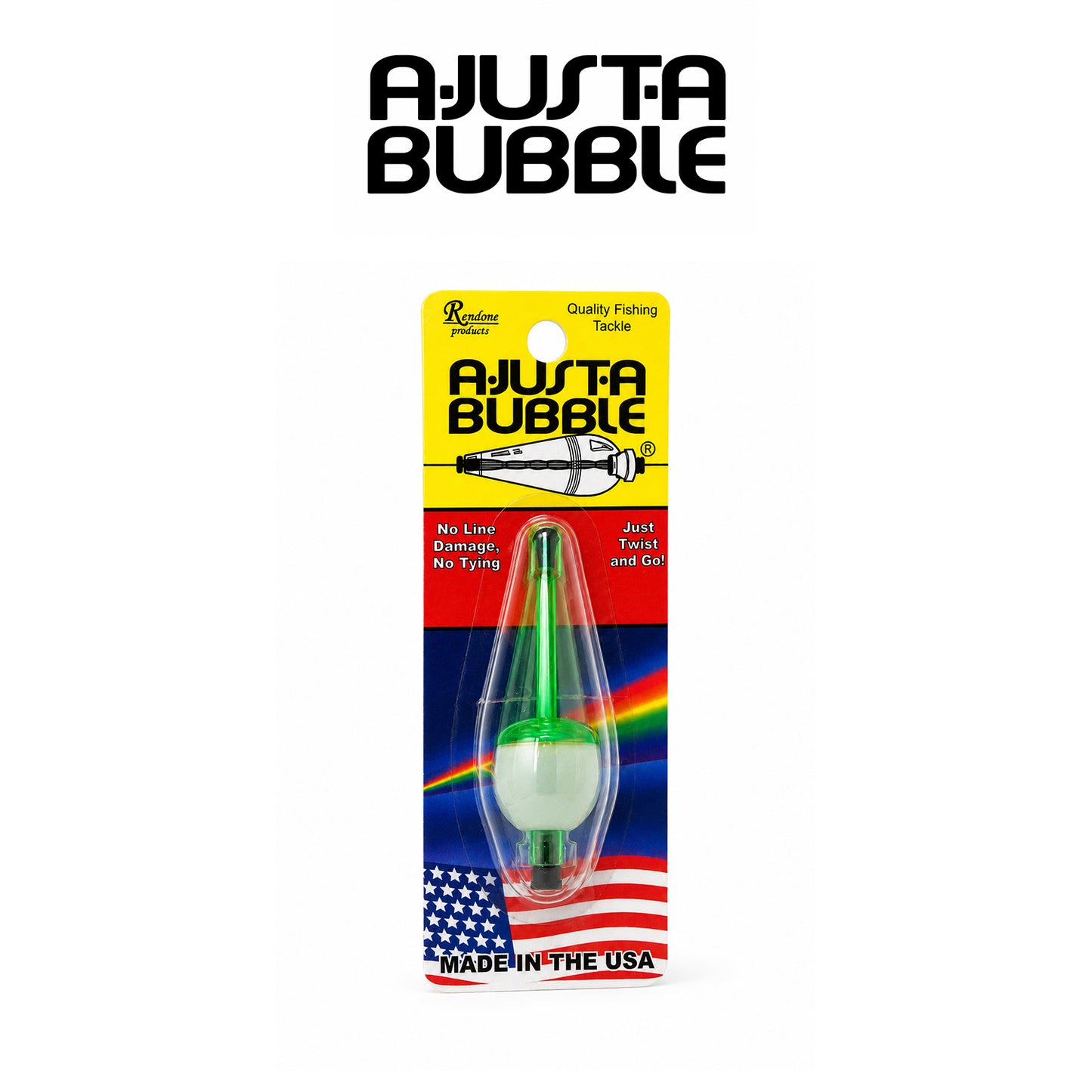 Double X Tackle A-Just-A-Bubble Adjustable Fishing Float Blister Card | 1/8 , 3/16 , 1/4 and 3/8 oz.