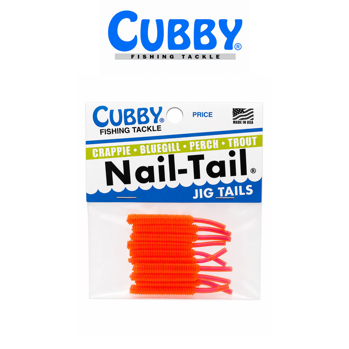 Cubby Nail Tails 1 3/4" Soft Plastic Fishing Bait 10 Pack