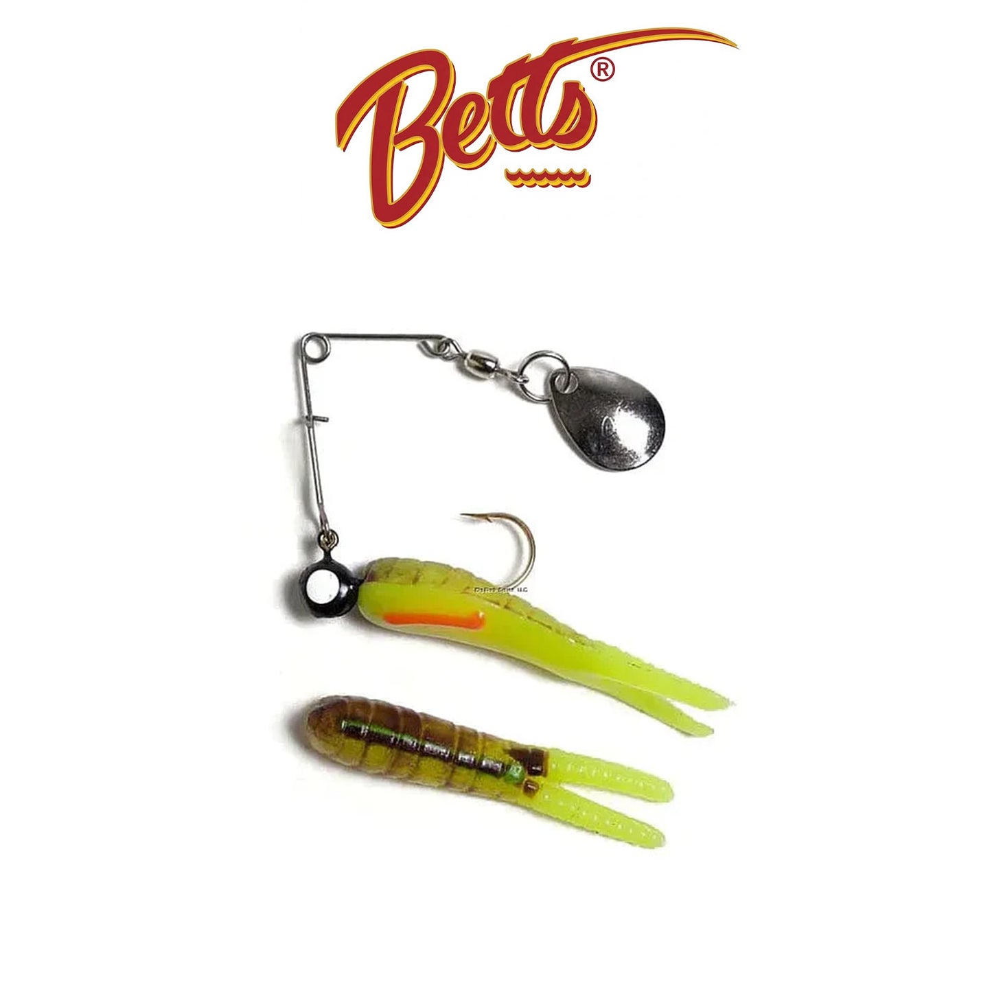 Betts Spin Split Tail Lure 12/Card – Multiple Colors, Assorted Sizes
