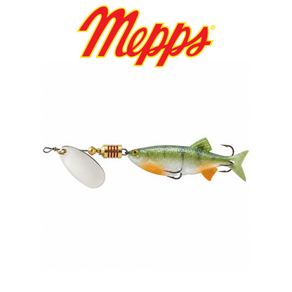 Mepps Comet Mino Fishing Lure Silver / Silver Perch