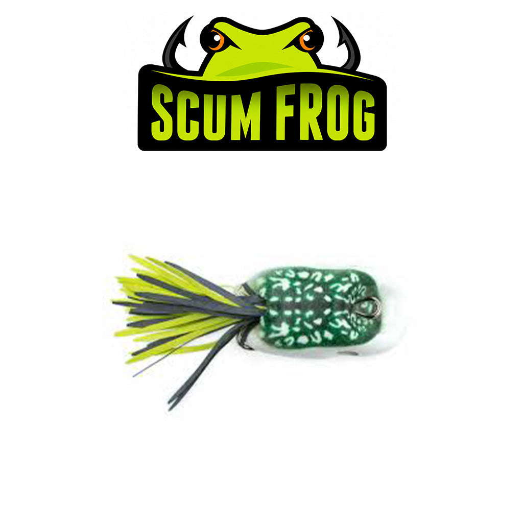 Scum Frog Fishing Popper Lure Bait with Treble Hooks