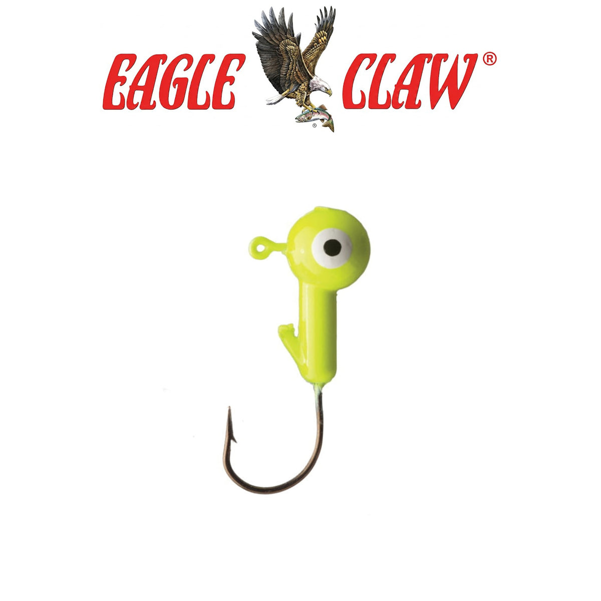 Eagle Claw Ball Head Jig Hook for Soft Plastic Baits