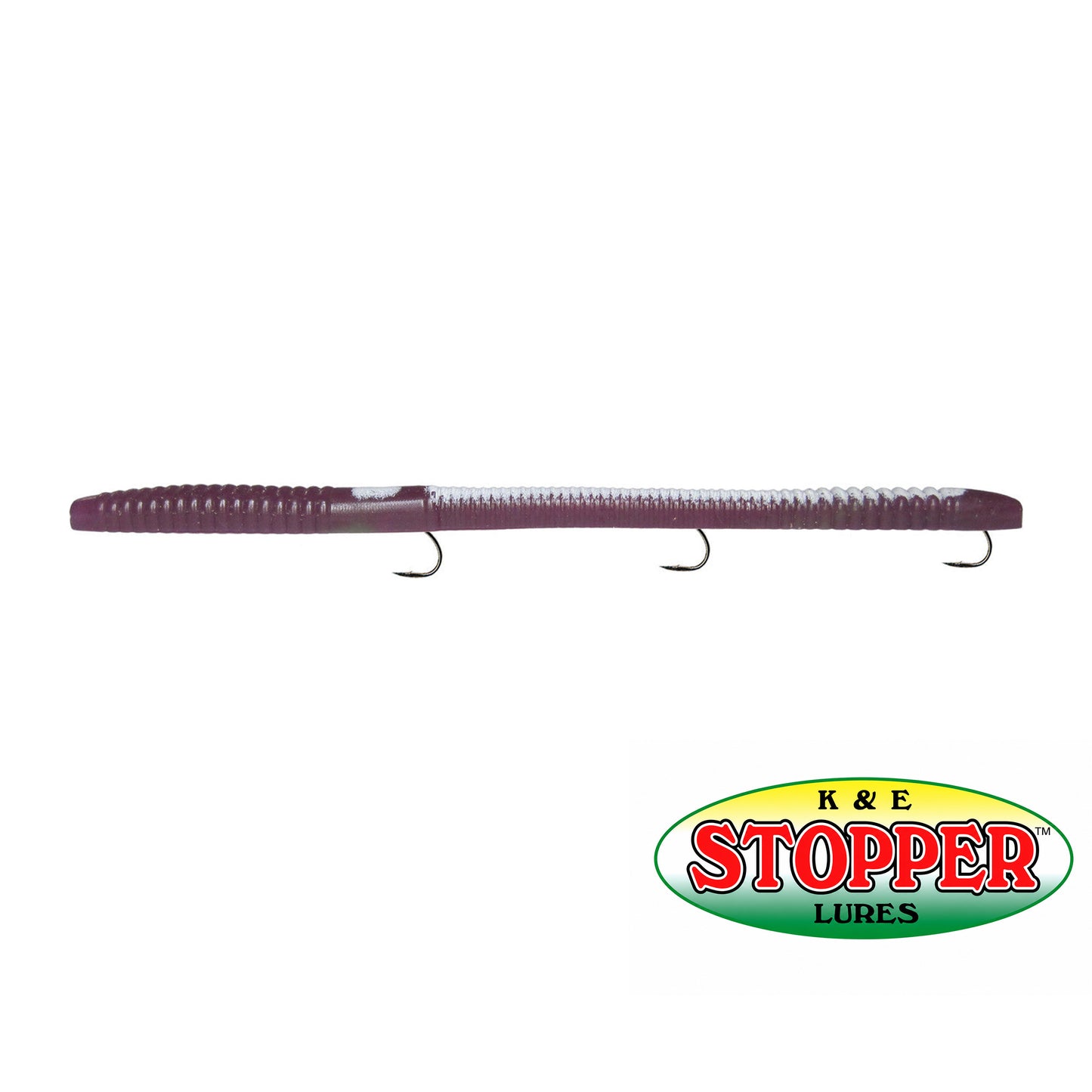 K&E Mag Stopper Regular Hook for Magnum 6" Worms 6/pack