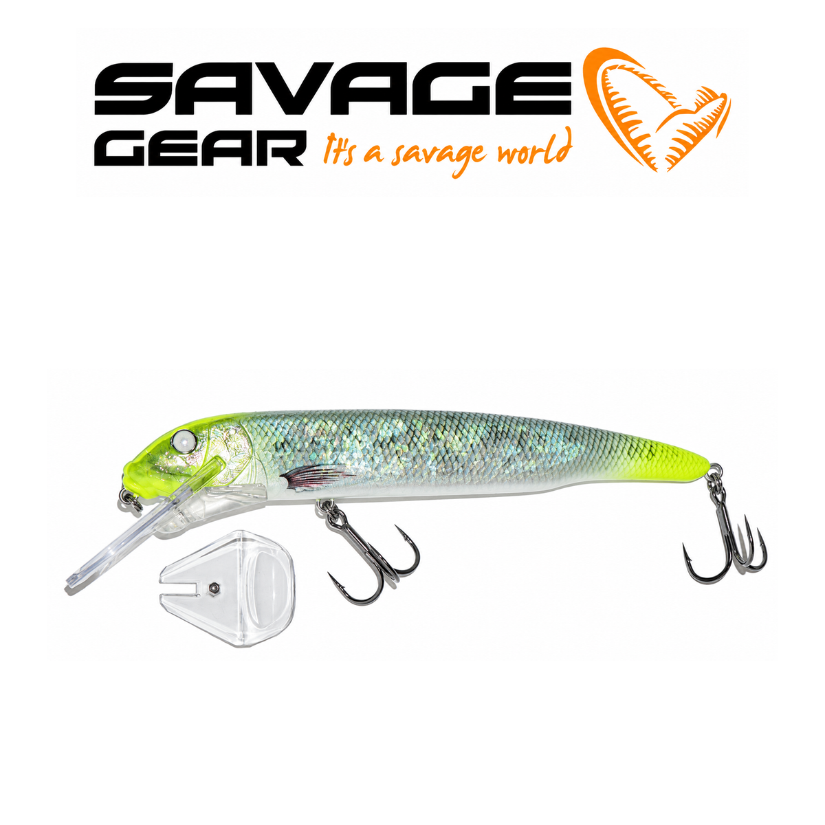 Savage Gear Sucker Flanker 11" Hard Swimbait Fishing Lure – 3 3/4 oz, 3–9 ft Diving Depth