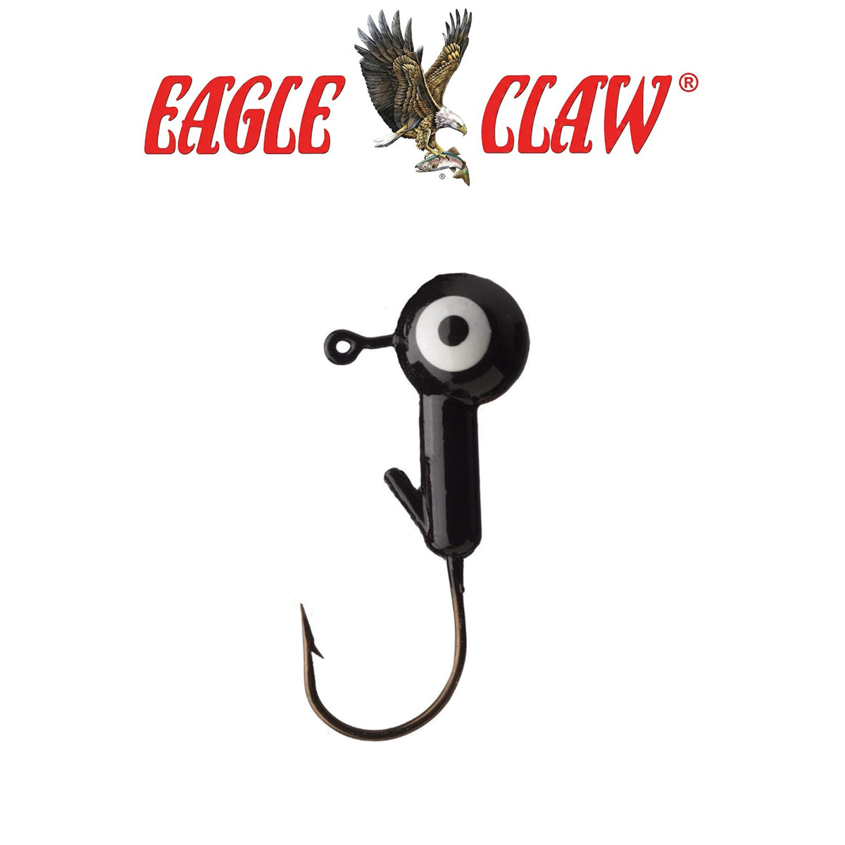 Eagle Claw Ball Head Jig Hook for Soft Plastic Baits