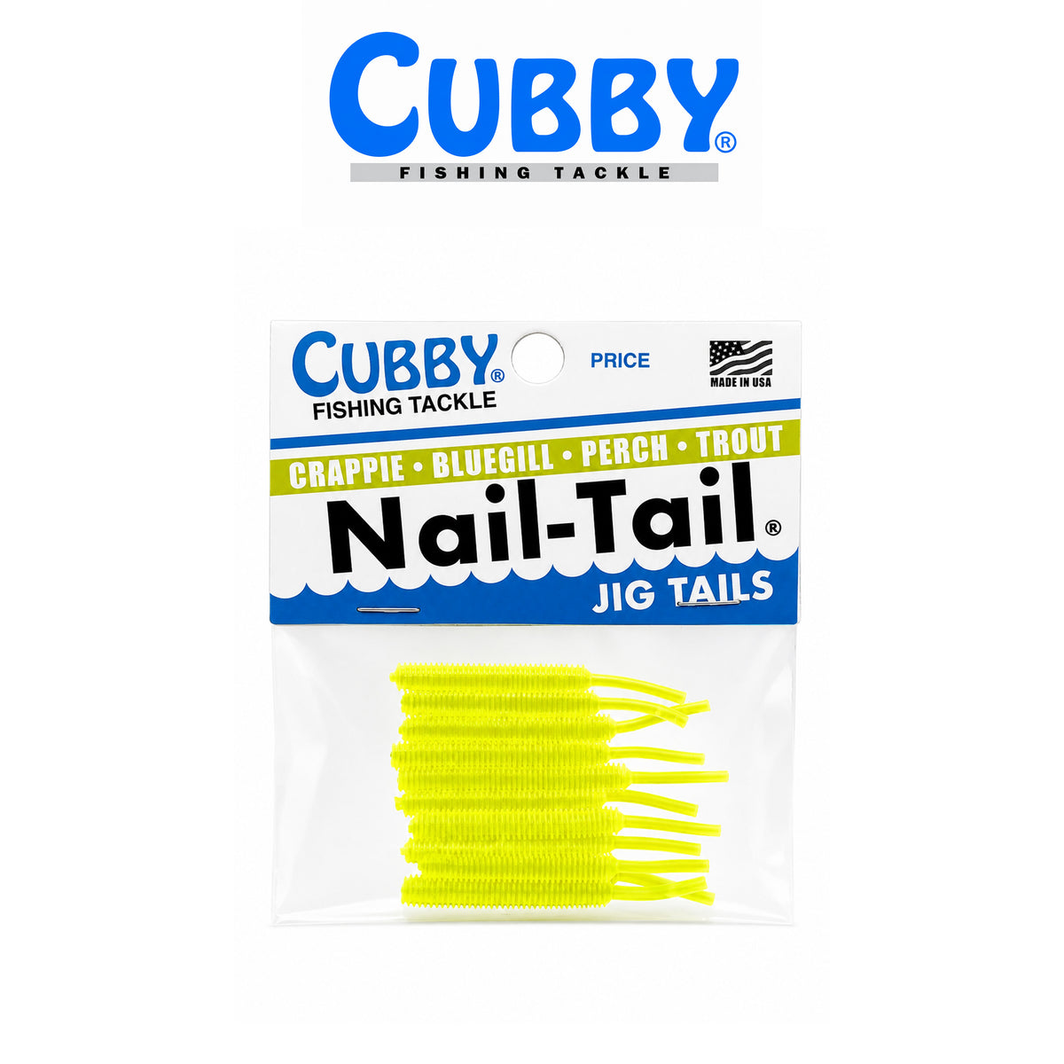 Cubby Nail Tails 1 3/4" Soft Plastic Fishing Bait 10 Pack