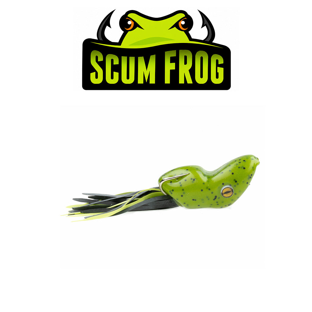 Scum Frog Fishing Popper Lure Bait with Treble Hooks