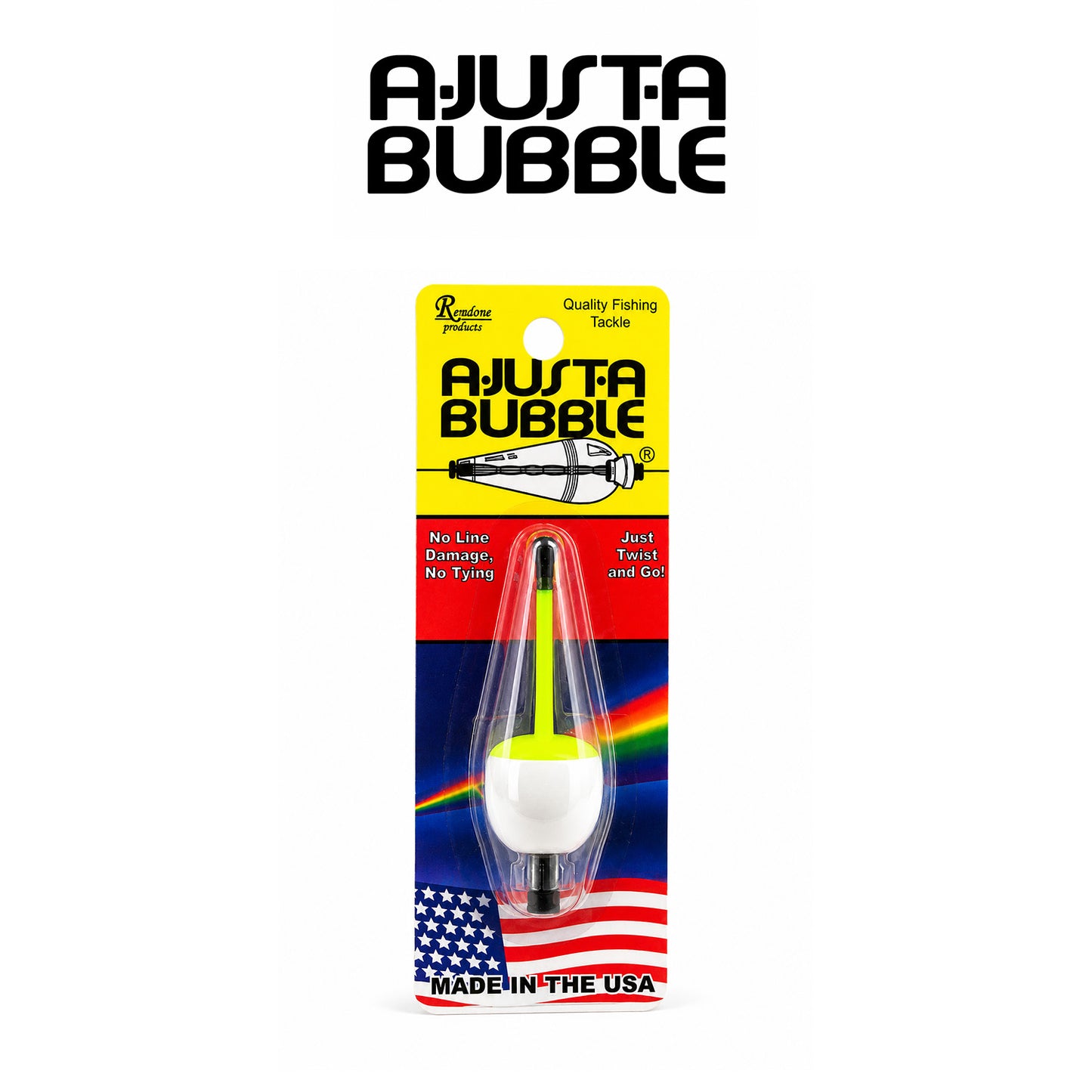 Double X Tackle A-Just-A-Bubble Adjustable Fishing Float Blister Card | 1/8 , 3/16 , 1/4 and 3/8 oz.