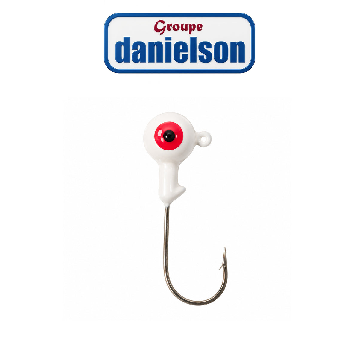 Danielson Painted Lead Jig Head with Corrosion-Resistant Hook