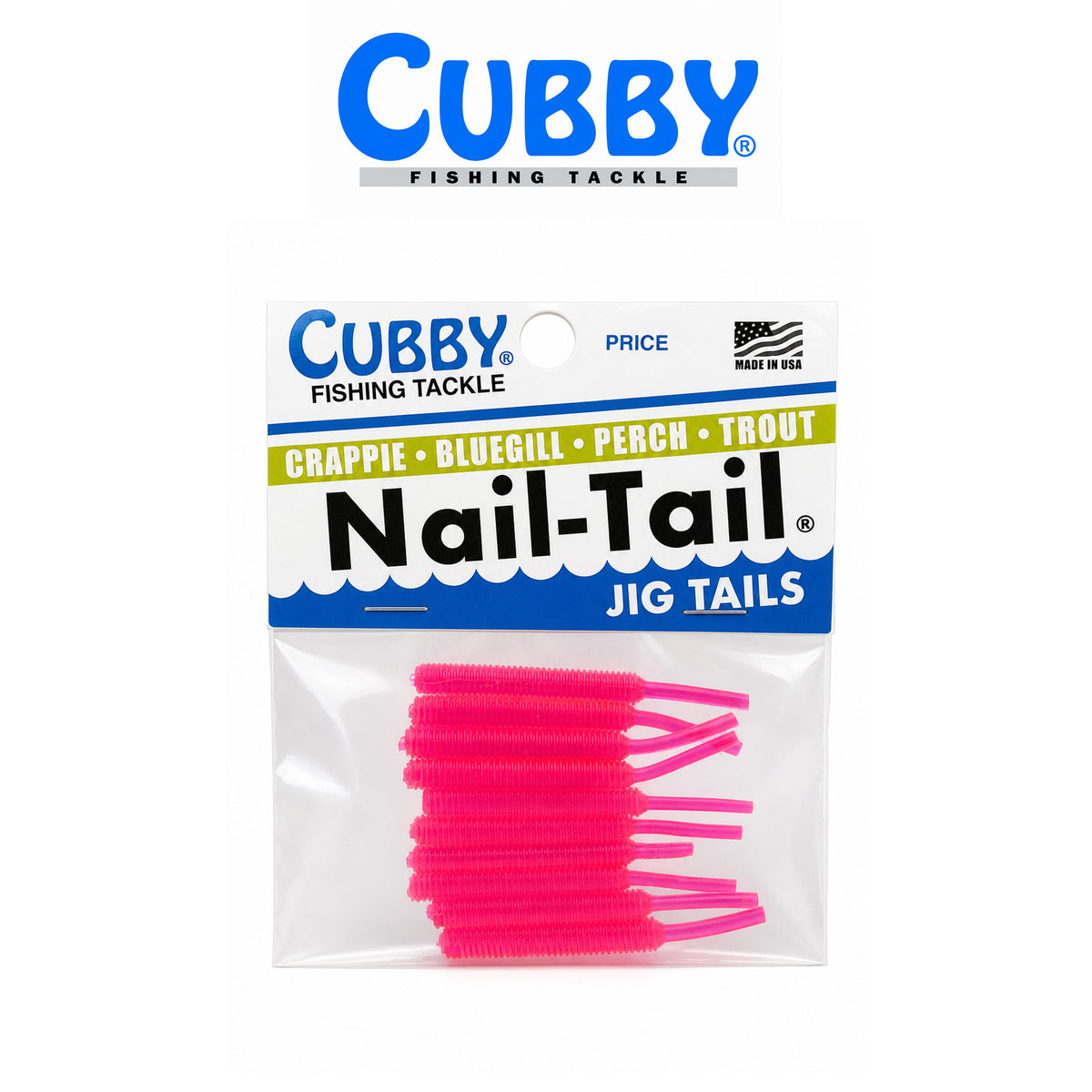 Cubby Nail Tails 1 3/4" Soft Plastic Fishing Bait 10 Pack
