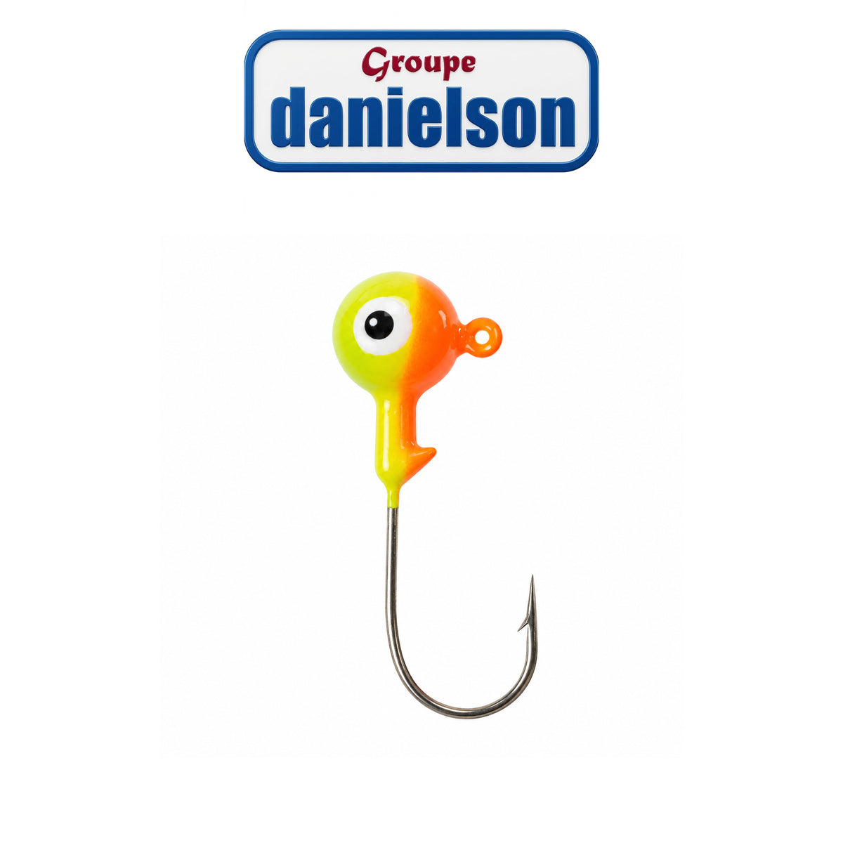 Danielson Painted Lead Jig Head with Corrosion-Resistant Hook