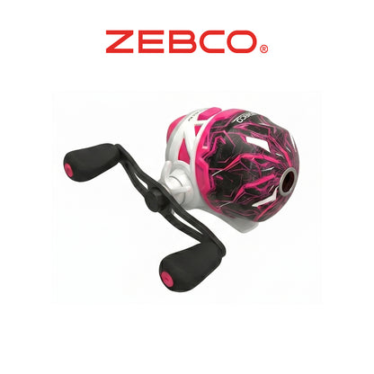 Zebco Roam Spincast Reel and Fishing Rod Combo, Pink, 6-Foot 2-Piece Ambidextrous Handed