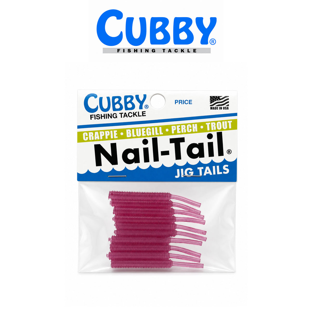 Cubby Nail Tails 1 3/4" Soft Plastic Fishing Bait 10 Pack
