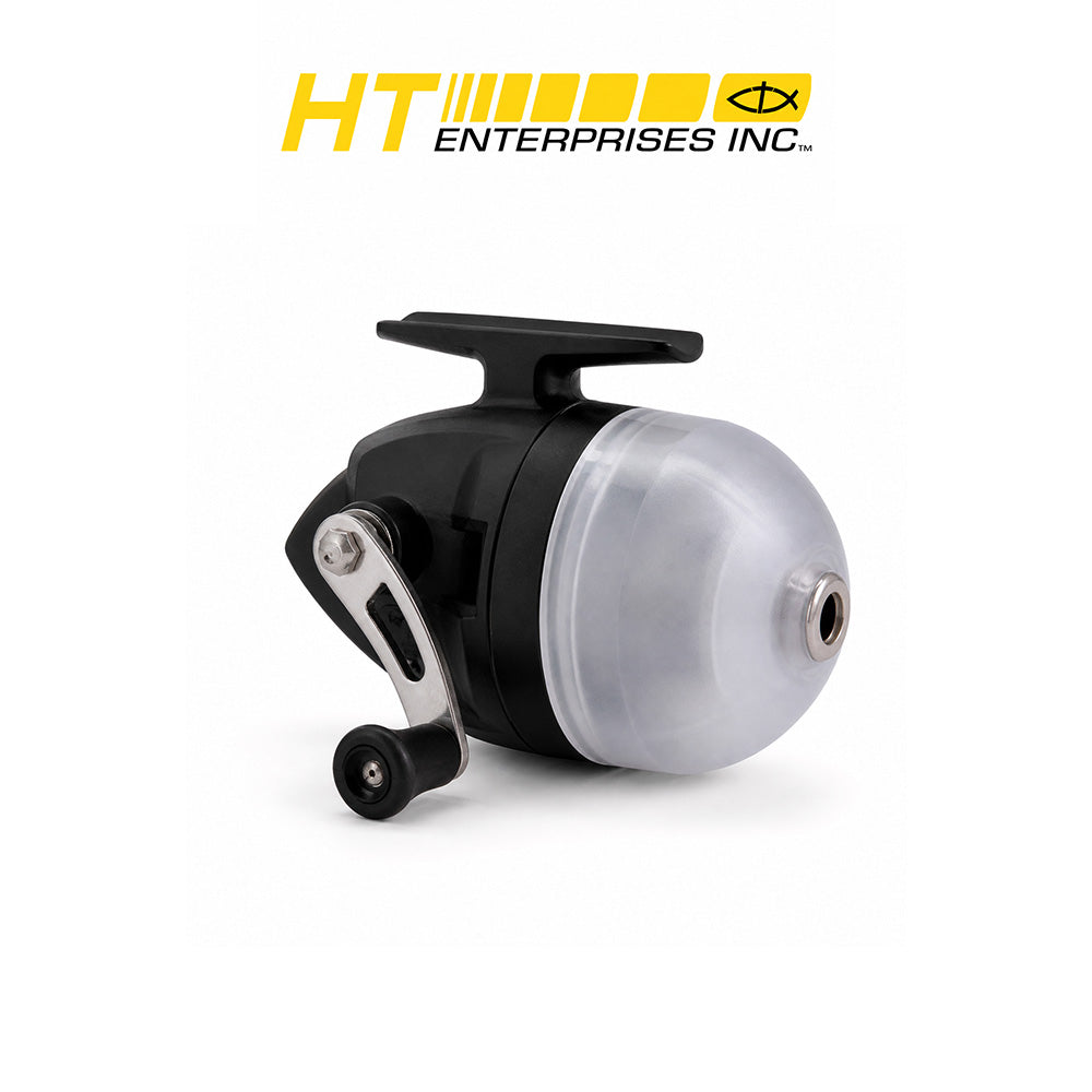 HT Neon Spincast Reels Black/Silver Cone and Assorted Colors
